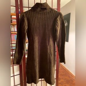 Brown chenille sweater dress